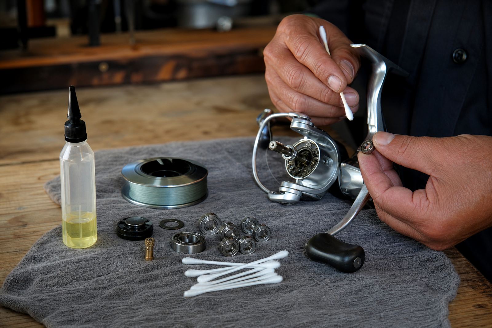 Checking Reel Bearings