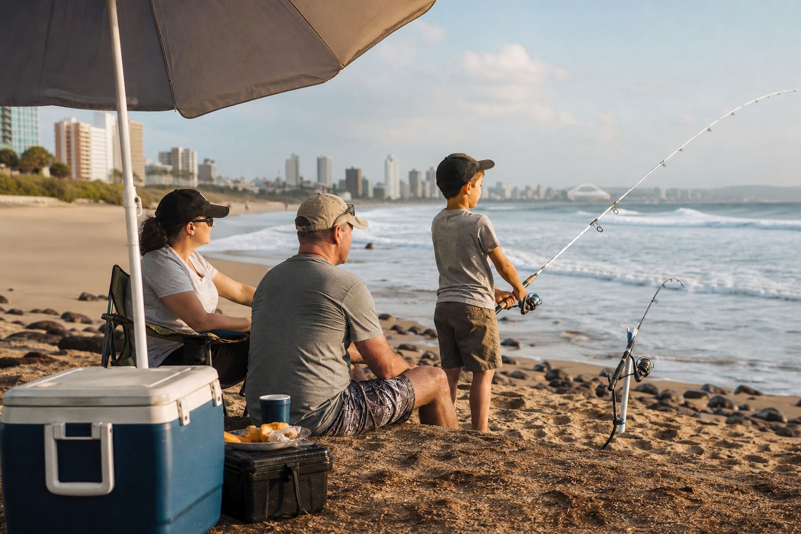 Family Beach Fishing
